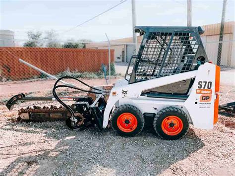 skid steer trencher attachment rental near me|bobcat mounted trencher for rent.